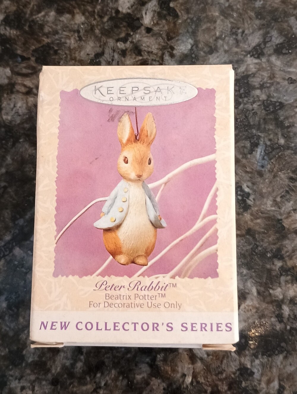Vtg 1996 Beatrix Potter Peter Rabbit Keepsake Ornament Easter Christmas NIB